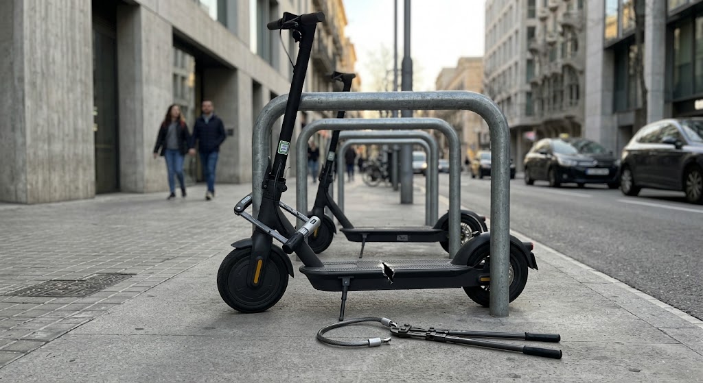 ¿Qué hacer si la aseguradora rechaza pagarte el robo de tu patinete eléctrico por el tipo de candado?